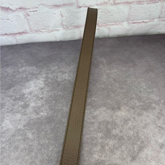 Gucci Interlocking G Brown Leather Belt with Gold Buckle Framed Gg 495128 105/42 - Picture 6 of 9